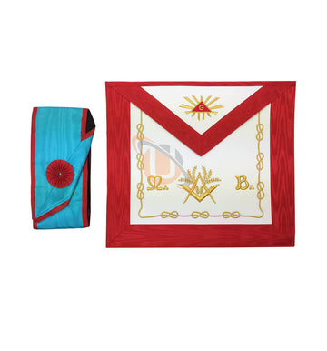 Masonic Blue Lodge worshipful Master Mason Apron and sash set - kitchcutlery
 - 1